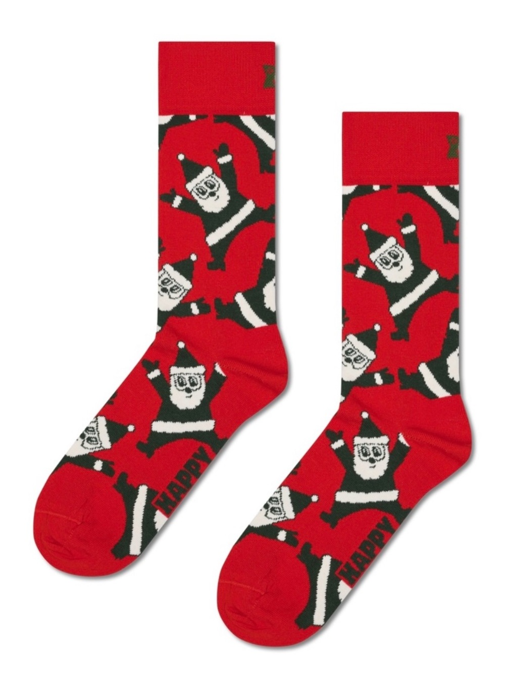 Happy Socks “Santa Claus “Christmas Crew Socks NEW